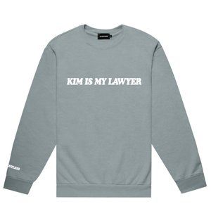TALENTLESS - KIM IS MY LAWYER CREWNECK - PASTEL